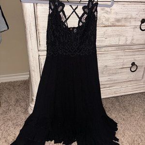 Free People black lace dress